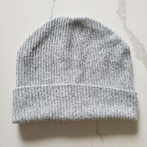 Accessories - Grey Marled Knit Beanie